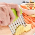 thumbnail image 2 of Cortador de papas fritas Advancent Fry Maker Chopper Acero inoxidable Lavable Antiadherente Rosa, 2 of 6