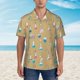 thumbnail image 2 of Balery Chemistry Class Camisas hawaianas de manga corta para hombre, camisas playeras de corte holgado, camisas de vacaciones con botones,X-Large, 2 of 7