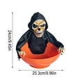 thumbnail image 2 of YingYouFu Animated Halloween Skull Candy Bowl with Motion Activated Skeleton Hand - LED Light & Sound Effects - Large Capacity Spooky Decor for Parties, C, 2 of 2
