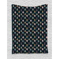 thumbnail image 1 of Spaceship Tapestry, Cartoon Style Space Crafts Flying Through Cosmos Stared Background Astronauts, Wall Hanging for Bedroom Living Room Dorm Decor, 40W X 60L Inches, Multicolor, by Ambesonne, 1 of 2
