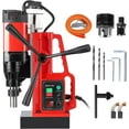 thumbnail image 7 of EastVita Magnetic Drill Press, 1550W 500RPM Portable Mag Drill Press, 10-Speed Core Drilling Machine for Metal Working,3Pcs Drill Bits Red, 7 of 7