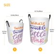 thumbnail image 5 of Bingfone Twinkle Little Star Waterproof Foldable Laundry Hamper Bucket With Handles For Storage Bin,Clothes Hamper (Small), 5 of 8