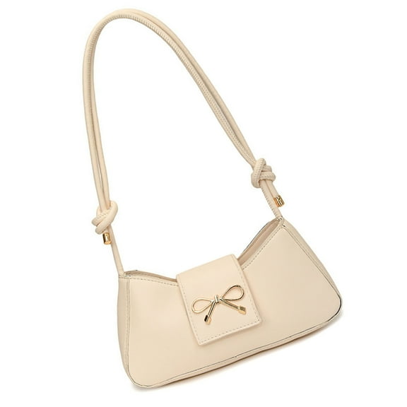 Huhudde Shoulder Bag for Women Girls Trendy Evening Clutches Purse Pu Leather Under the Arm Purses Bowknot Purses Handbag Gifts