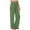 Green, variant on TYGHBN Women's Linen High Waisted Straight Pants Casual Flowy Wide Leg Drawstring Trousers with Pockets Womens Elastic Waist Dress Pants Dress Pants with Pockets Business Casual Pants for Women plus