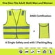 thumbnail image 2 of Chalecos de seguridad Lavori-AK amarillos reflectantes de alta visibilidad x10, 2 of 7