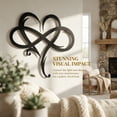 thumbnail image 5 of Infinity Heart Metal Wall Decor,Infinity Heart Wall Decor for Room Living,Wedding Decor, 5 of 5