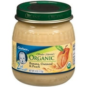 Gerber Gerber 2nd Foods Banana, Oatmeal & Peach, 4 oz