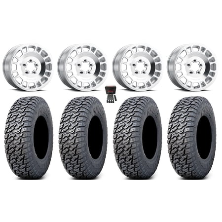 Method 412 15×6 Wheels Raw (5+1) 33 Daemon Tires Polaris RZR Turbo R & Pro R Ranger 1500 Xpedition