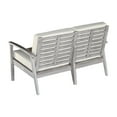 thumbnail image 3 of DTY Outdoor Living Longs Peak Eucaluptus Loveseat with Cushions, 3 of 5
