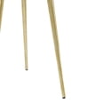 thumbnail image 5 of DecMode 15" x 20" Gold Aluminum Metal Accent Table with Marble Top, 1-Piece, 5 of 7