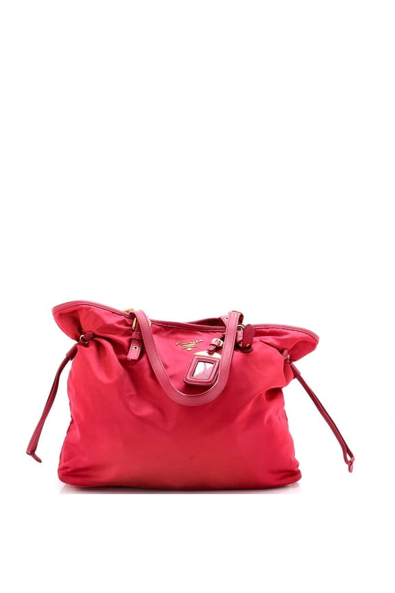 Pre-Owned Belted Tote Tessuto and Leather Medium By Rebag
