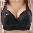 thumbnail image 2 of Wiyuqeen Bras for Women No Underwire Supportive Everyday Bras Plus Size Full Coverage Push up Bralettes with Love Print, 2 of 5