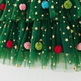 thumbnail image 5 of Odeerbi 0-8 Years Toddler Kids Girls Christmas Tree Tiered Tulle Dress Ruffle Strap Sparkle Princess Dress for Holiday Party, 5 of 5