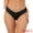 Black, variant on DARING DIVA Women's No-Show Hipster V-Shape Waist Stretch Thongs Black S