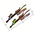 thumbnail image 3 of 2 piezas de emblema de edición limitada, insignia adhesiva para automóvil, logotipo de edición limitada para automóvil, motocicleta, camión, bicicleta, 3 of 4