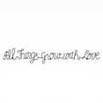 thumbnail image 2 of Metal Cutout-All Things Grow with Love Cursive Sign-3D Word Art Home Accent Décor-Perfect for Modern Rustic or Vintage Farmhouse Style by Lavish Home, 2 of 8