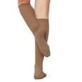thumbnail image 2 of 3Pairs Women’s Sheer Knee Massage Socks with Reinforced Toe and Base Stay up Band (Bronze), 2 of 8