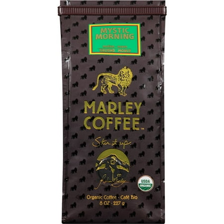 Marley Coffee Mystic Morning Organic Ground Coffee, 8 oz, (Pack of 8)