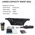 thumbnail image 4 of Riñonera deportiva con un hombro diagonal para fitness, cartera de negocios, impermeable, bolsa para deportes al aire libre, riñonera ajustada, con conector para auriculares y cremallera, correa, 4 of 5