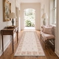 thumbnail image 4 of KUETH 8x10 Vintage Floral Rug for Living Room, Large Machine Washable Soft Low Pile Non Slip Backing Area Rug, Cream Blush Rug for Bedroom Office, 4 of 4