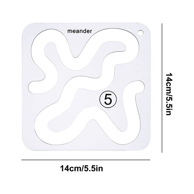Sewing Kit for Sewing Machine Acrylic Diy Sewing Patchwork Ruler Special-Shaped Hollow Sewing Kit Patchwork Template