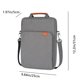 thumbnail image 2 of Bolsa para laptop ligera para varias marcas y tamaños, bolsa impermeable de hombro único, gris, 2 of 6