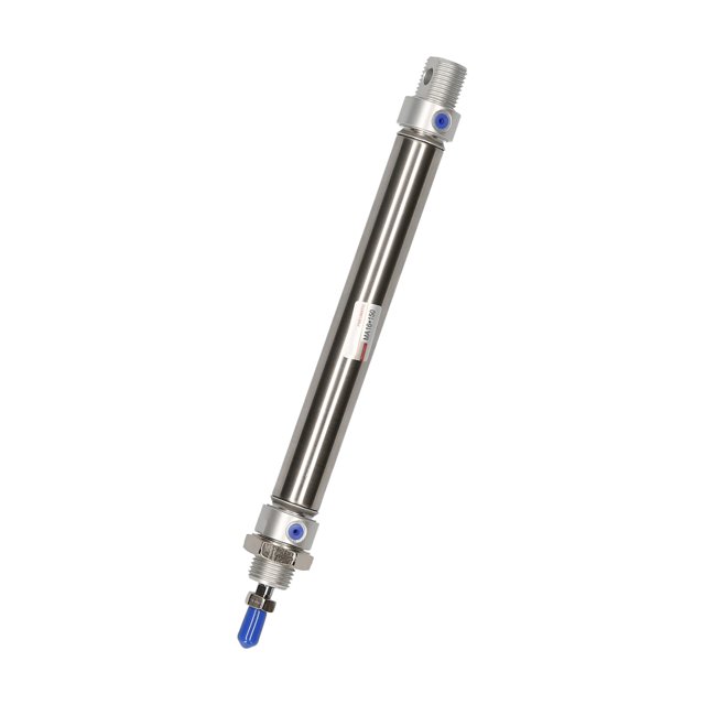 Mini Vérin Pneumatique à Air 16 mm d'Alésage 150 mm de Course en Acier Inoxydable à Double Action Tige Simple Mini