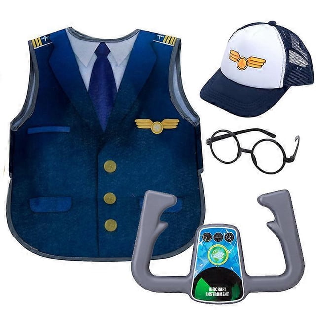 Children's captain role-playing professional experience clothing captain performance clothing Halloween kindergarten cosplay