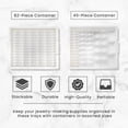 thumbnail image 2 of Bead Storage Solutions 45pc Craft Organizer & 82pc Tiny Supplies Organizer, 2 of 11