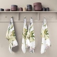thumbnail image 5 of Kitchen Towels Fresh Lily Flowers Pattern Cleaning Towel Absorbent Hand Towels Tea Towels for Home Restaurant Dish Clean 28" x 18", 6PCS, 5 of 7