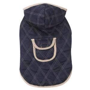 Zack and Zoey Quilted Jacket Dog Coat NAVY BLUE X-LARGE ...