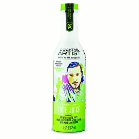 (2 Pack) Cocktail Artist Lime Juice, 375mL