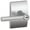 Satin Chrome, variant on Schlage F51-Brw-Cen Broadway Single Cylinder Keyed Entry Door Lever Set - Nickel