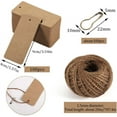thumbnail image 2 of 100 pcs Gift Tags with String, Christmas Gift Tags Blank Tags with Safety Pins,Name Tags for Gift Bags Label Clothes Arts and Crafts(Kraft Paper), 2 of 7