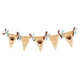thumbnail image 3 of TEHAUX Dog's Footprints Banner Pet Dog Theme Ornament Assorted Color Pennant Shape 1 Set, 3 of 7