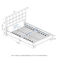 thumbnail image 6 of Furinno Laval Button Tufted Bed, 12 Piece Slat Style, Glacier, Full, 6 of 7