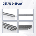 thumbnail image 4 of 26pcs 8/32Inch Threaded Rods and Hex Nuts, 12Inch Stainless Steel Fully Rod Threaded for Beaded Garden Stake Rods, 4 of 7