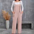 thumbnail image 2 of aidice Summer Jumpsuits for Women Casual Adjustable Strap Tie Comfy Loose Pants Overalls with Pockets, 2 of 5