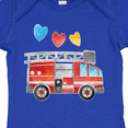 thumbnail image 4 of Inktastic Valentine's Day Fire Truck with Hearts Boys or Girls Baby Bodysuit, 4 of 5