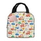 thumbnail image 1 of Easygdp Cartoon Transportation Bolsa Térmica Premium - Tela Oxford Impermeable, Gran Capacidad, Bolsillo Frontal, Unisex para Trabajo, Escuela, Actividades al Aire Libre y Picnics, 1 of 8