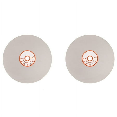 

2pcs 6 Inch Grit 3000 Diamond Coated Flat Lap Wheel Jewelry Polishing Grinding Disc