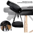 thumbnail image 4 of Yaheetech Massage Table Portable Lash Beds Spa Bed Massage Couch Foldable Spa Tables Adjustable 2 Fold with Non-Woven Bag 24 inch, Black, 4 of 9