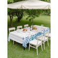 thumbnail image 4 of Outdoor Tablecloth with Umbrella Hole for Patio/Picnic/Party/Camping, Nautical Coastal Waterproof Table Cloth Rectangle Table Cover Washable, Summer Underwater Ocean Starfish Gray Stripes (60"x 120"), 4 of 8