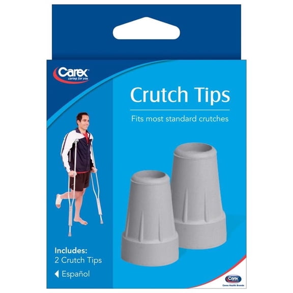 Carex Crutch Tip Standard 7/8 inch Gray