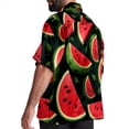 thumbnail image 3 of EMLLAR Casual Watermelon Button Down Button-Up Shirts (Unisex), 3 of 6