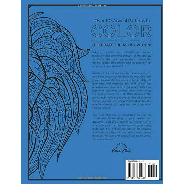 Adult Stress Relieving Coloring Books- Animals - Personalization Available