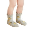 thumbnail image 3 of Seyurigaoka Baby Toddler Kid Girl's Socks, Exquisite Fruit/Flower Pattern Breathable Ruffled Stockings, 3 of 5