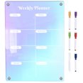 thumbnail image 1 of 1 Set of Magnetic Planning Board Chores Planning Board Dry Erase Refrigerator Board Home Supply, 1 of 9