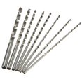 thumbnail image 3 of maskred 8pcs HSS Drill 4-10mm Extra Long 200mm Straight Shank Auger Drilling Bit Tool Set, 3 of 6