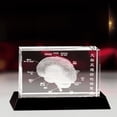 thumbnail image 1 of Diagrama de estructura anatómica con adornos artesanales, modelo de cerebro en inglés, cuerpo humano médico con grabado de cristal 3D, 1 of 3
